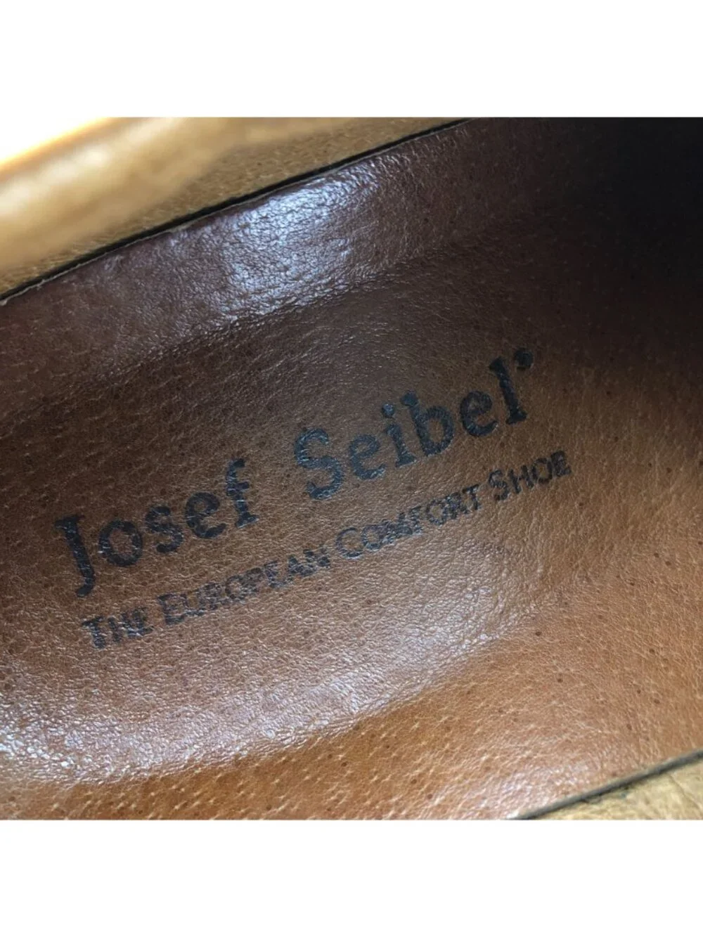 Josef Seibel Men's EU 42 (9) Brown Leather Closed Toe Lace-Up Casual Dress Shoes